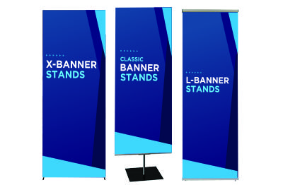 indoor banner stands