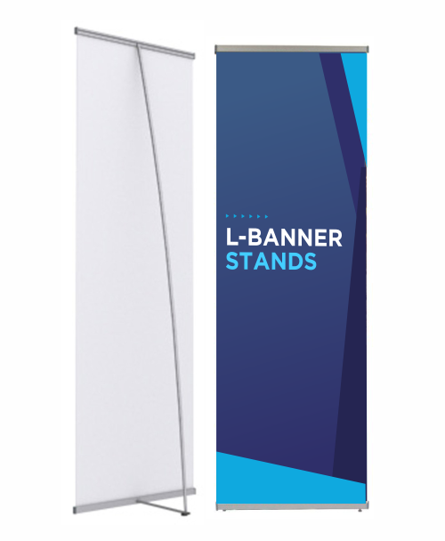 L banner stand